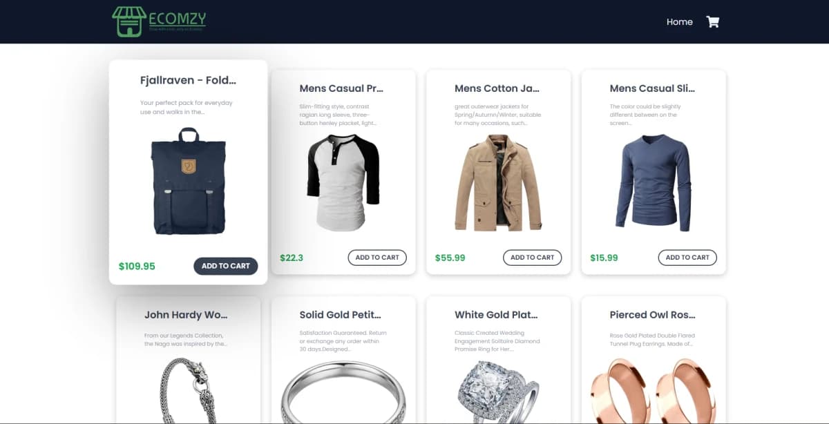 React Shopping Cart App
